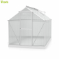 Preview: Vitavia Gewächshaus Triton 6200 4mm HKP BxT 198x317cm eloxiert + Fundamentsrahmen