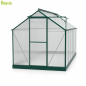 Preview: Vitavia Gewächshaus Triton 7500 4mm HKP BxT 198x379cm smaragd + Fundamentsrahmen