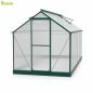 Preview: Vitavia Gewächshaus Triton 7500 6mm HKP BxT 198x379cm smaragd + Fundamentsrahmen