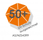 Preview: Schneider Alu/Stahl Kurbelschirm Adria 350cm Stock 48mm PES terracotta