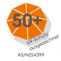 Preview: Schneider Marktschirm Quadro 300x300cm Seilzug Stock 55mm wasserfest orange