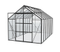 Preview: Vitavia Hohes Gewächshaus Uranus 11500 BxTxH 257x445x248cm 3mm ESG Glas Alu schwarz