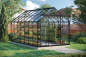 Preview: SPARSET Vitavia Gewächshaus Uranus 11500 257x445 ESG Glas schwarz + Fundamentsrahmen
