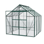 Preview: Vitavia Gewächshaus Uranus 6700 BxTxH 257x258x248cm 3mm ESG Glas Alu smaragd