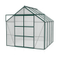 Preview: Vitavia Gewächshaus Uranus 6700 4mm HKP BxTxH 257x258x248cm Alu smaragd