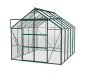 Preview: Vitavia Hohes Gewächshaus Uranus 8300 BxTxH 257x321x248cm ESG Glas Alu smaragd
