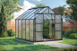 Preview: Vitavia Hohes Gewächshaus Uranus 8300 BxTxH 257x321x248cm 6mm HKP Alu schwarz