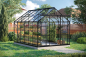 Preview: SPARSET Vitavia Gewächshaus Uranus 9900 ESG Glas 257x383 schwarz + Fundamentsrahmen