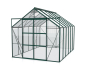 Preview: Vitavia Gewächshaus Uranus 9900 BxTxH 257x383x248cm ESG Glas 9,9m² Alu smaragd