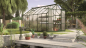 Preview: SPARSET Vitavia Gewächshaus Uranus 9900 4mm HKP 257x383 smaragd + Fundamentsrahmen