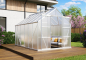 Preview: Vitavia Gewächshaus Uranus 9900 BxTxH 257x383x248cm 6mm HKP 9,9m² Alu eloxiert