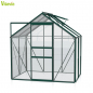 Preview: Vitavia Gewächshaus Venus 2500 BxTxH 195x131x197cm 2,5m² 3mm ESG Glas smaragd