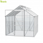 Preview: Vitavia Gewächshaus Venus 3800 BxTxH 195x195x197cm 3,8m² ESG Glas Alu eloxiert