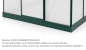 Mobile Preview: SET Vitavia Gewächshaus Venus 2500 195x131cm 6mm HKP smaragd + Fundamentsrahmen