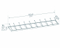 Preview: Palram-Canopia Tür Vordach SOPHIA XL 9000 (845x140cm) Alu grau 4mm Acryl klar