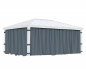Preview: Palram-Canopia Vorhangset 4tlg. für Pavillon DALLAS 4.3x6 (14x20) Dunkelgrau