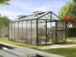 Preview: Vitavia Premium Gewächshaus Zeus 13800 BxT 258x540cm 16mm HKP 13,8m² Alu schwarz