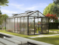 Preview: Vitavia Premium Gewächshaus Zeus 15700 BxT 258x614cm 16mm HKP 15,7m² Alu schwarz