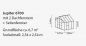 Mobile Preview: SET Vitavia Gewächshaus Jupiter 6700 ESG Glas 2,5x2,5 eloxiert + Fundamentsrahmen