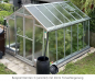 Preview: Vario Stahl Gewächshaus Landhaus 6 Nörpelglas 4mm BxL 303x601cm 18m² Anthrazit