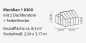 Preview: SET Vitavia Gewächshaus Meridian 1 8300 4mm HKP eloxiert + Fundamentsrahmen