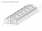 Preview: Vario Stahl Gewächshaus Maxi 9 Nörpelglas BxL:426x900cm 38m² pulverbeschichtet