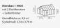 Preview: SET Vitavia Gewächshaus Meridian 1 9900 4mm HKP eloxiert + Fundamentsrahmen