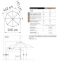Preview: May Marktschirm Schattello 500cm Teleskop Tex-Poly ohne Volant
