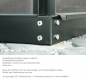 Preview: SET Vitavia Gewächshaus Meridian 2 6700 BxT 257x258 6mm HKP schwarz + Fundament