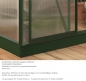 Preview: Vitavia Anlehngewächshaus Ida 3300 BxT 255x132cm 3,3m² 4mm HKP Alu smaragd