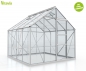 Preview: SET Vitavia Gewächshaus Meridian 1 6700 ESG Glas eloxiert + Fundamentsrahmen