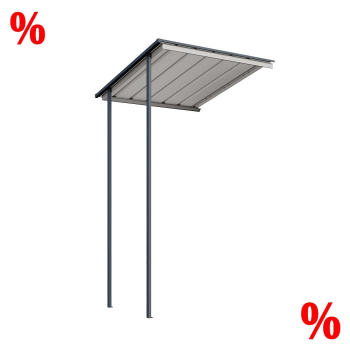 Globel Erweiterungselement Schleppdach für Skillion 64+84 Anthrazit