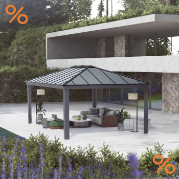 Palram-Canopia Aluminium Pavillon Dallas 4.3x6.1 14x20 (422x607cm) 6mm HKP