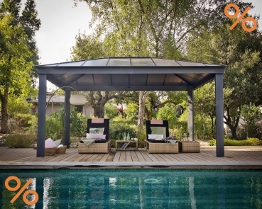 Palram-Canopia Aluminium Pavillon Dallas 3.6x4.8 12x16 (360x483cm) 6mm HKP
