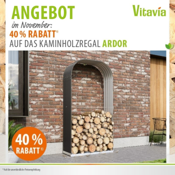 Vitavia Kaminholzregal Ardor 401 BxTxH 99x40x200cm HOCH, Granit
