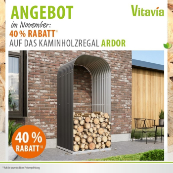 Vitavia Kaminholzregal Ardor 858 BxTxH 99x86x223cm HOCH, Granit