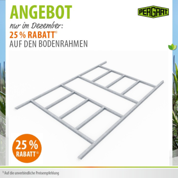 Pergart innerer Fundamentbodenrahmen für Gerätehaus Köln II/Düsseldorf II 86/Dresden II