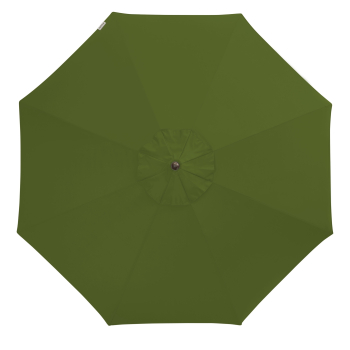 Preview: Doppler Kurbelschirm ALU WOOD Ultra 350cm Mast 48mm Holzoptik Kiwi Grün