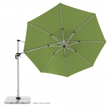 Doppler Multifunktional Active Pendelschirm 370cm Ampelschirm F.Green + Ständer