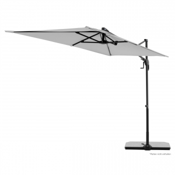 Doppler ACTIVE Pendel Green Edition City Rechteckiger Balkonschirm 240x135cm hellgrau