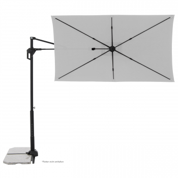 Doppler ACTIVE Pendel Green Edition City Rechteckiger Balkonschirm 240x135cm hellgrau