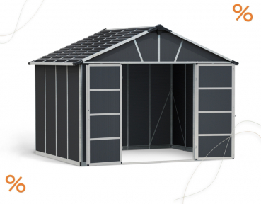 Palram-Canopia Gerätehaus YUKON 11x9 BxTxH 332x271x252cm 9m² ohne Boden