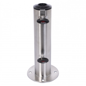 Doppler Edelstahlstandrohr für Granitplatte rollbar, Rohrdurchmesser 32-70 mm