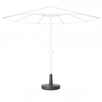 Doppler Füllsockel Schirmständer befüllt 50-70kg Rohr 28-67mm Anthrazit