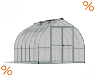 Palram-Canopia Alu Gewächshaus Bella 8x12 BxTxH 244x367x219cm 8,85m² 6mm HKP