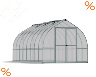 Palram-Canopia Alu Gewächshaus Bella 8x16 BxTxH 244x490x219cm 11,8m² 6mm HKP