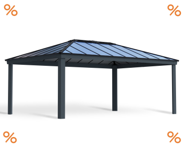 Palram-Canopia Aluminium Pavillon Dallas 4.3x6.1 14x20 (422x607cm) 6mm HKP