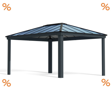 Palram-Canopia Aluminium Pavillon Dallas 3.6x4.8 12x16 (360x483cm) 6mm HKP