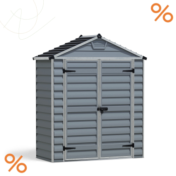 Palram-Canopia Gerätehaus SKYLIGHT 6x3 (185x90cm) Thermo Polycarbonat grau