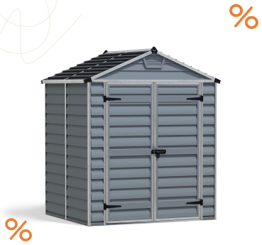 Palram-Canopia Gerätehaus SKYLIGHT 6x5 (185x154cm) Polycarbonat Grau